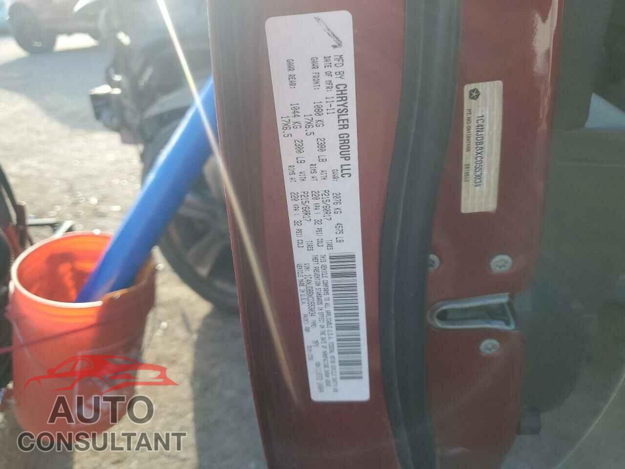 JEEP COMPASS 2012 - 1C4NJDBBXCD553034