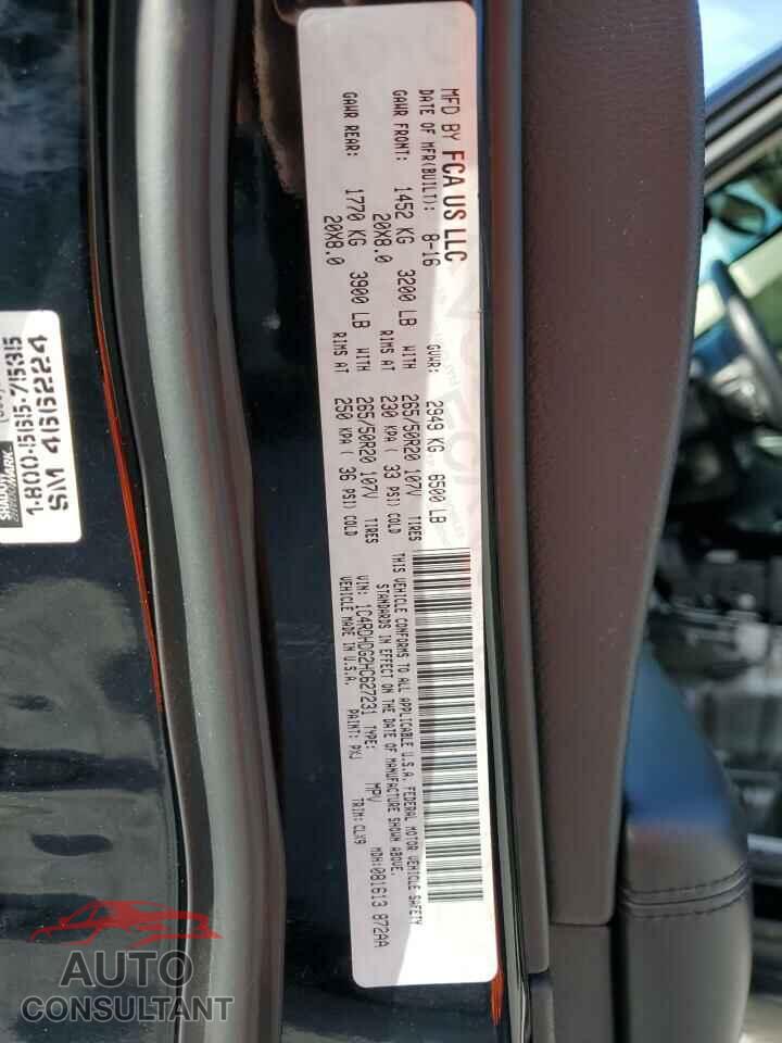 DODGE DURANGO 2017 - 1C4RDHDG2HC627231
