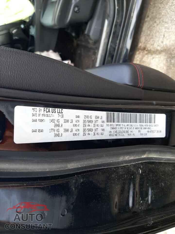DODGE DURANGO 2018 - 1C4RDJDG9JC461903