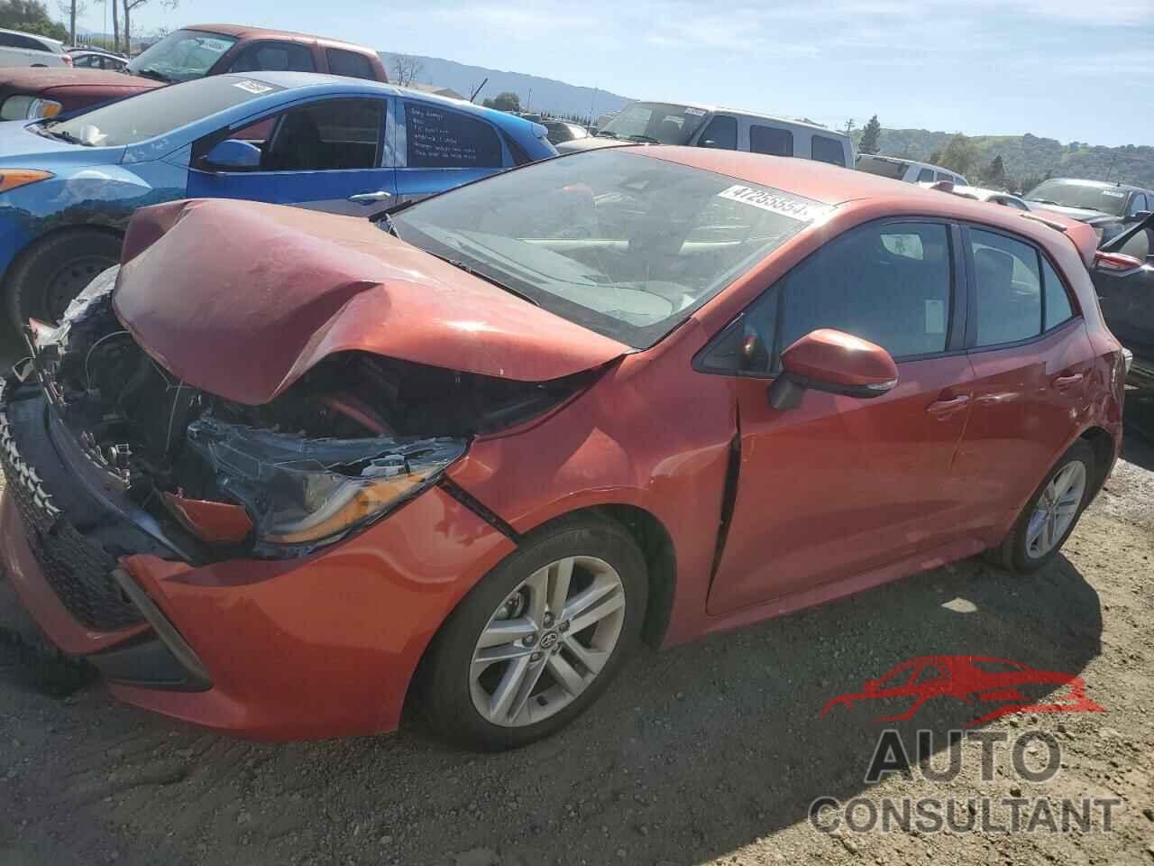 TOYOTA COROLLA 2019 - JTNK4RBE3K3002221