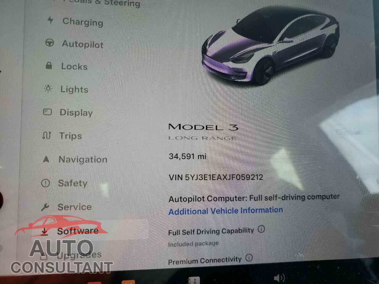 TESLA MODEL 3 2018 - 5YJ3E1EAXJF059212