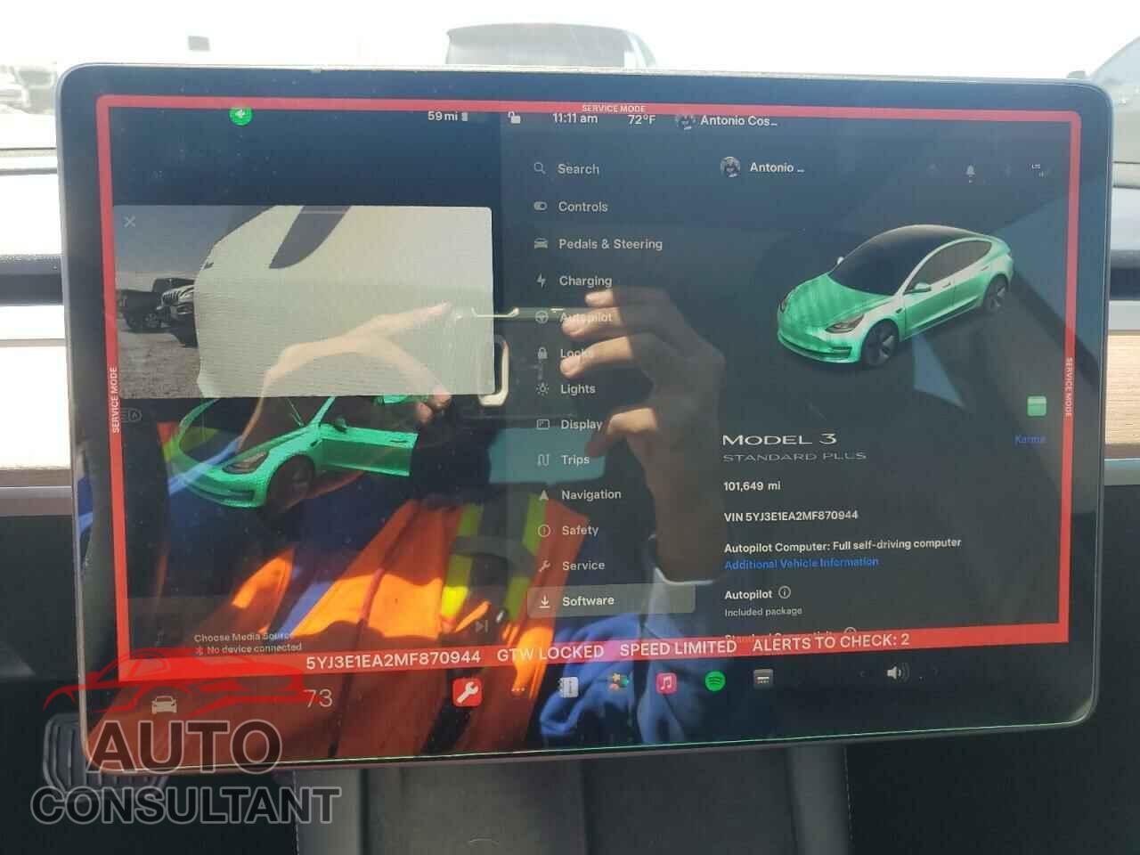 TESLA MODEL 3 2021 - 5YJ3E1EA2MF870944