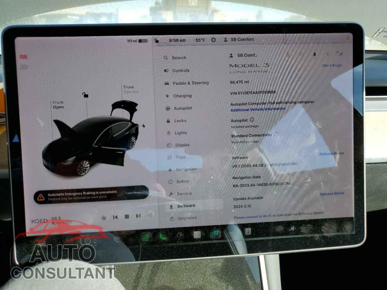 TESLA MODEL 3 2018 - 5YJ3E1EA4JF092688