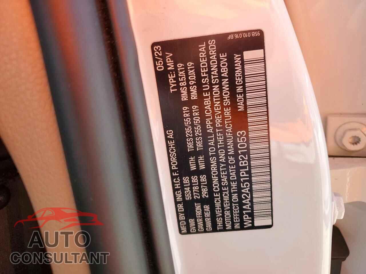 PORSCHE MACAN 2023 - WP1AA2A51PLB21053