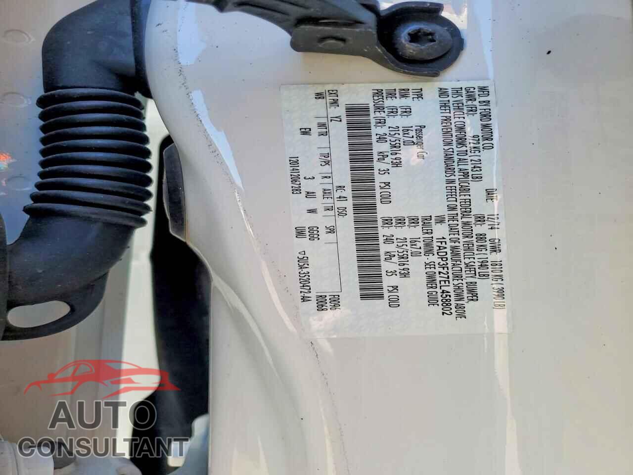 FORD FOCUS 2014 - 1FADP3F27EL458802