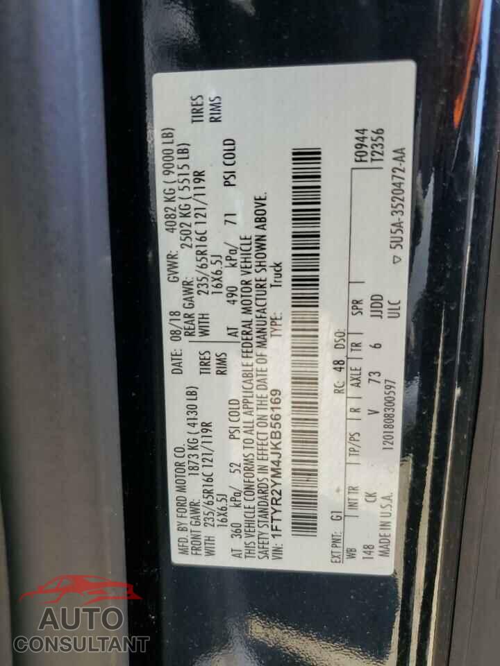 FORD TRANSIT 2018 - 1FTYR2YM4JKB56169