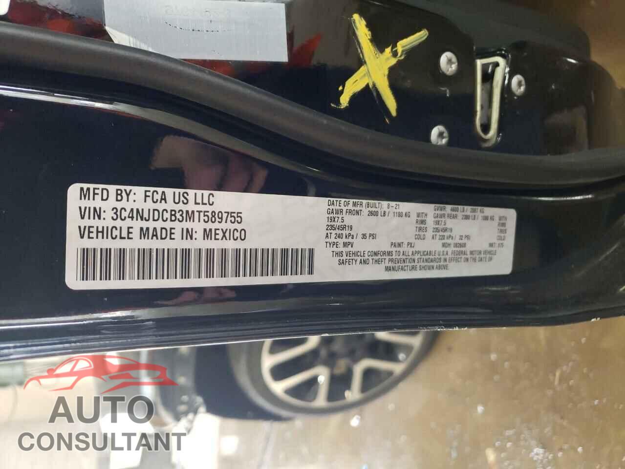 JEEP COMPASS 2021 - 3C4NJDCB3MT589755