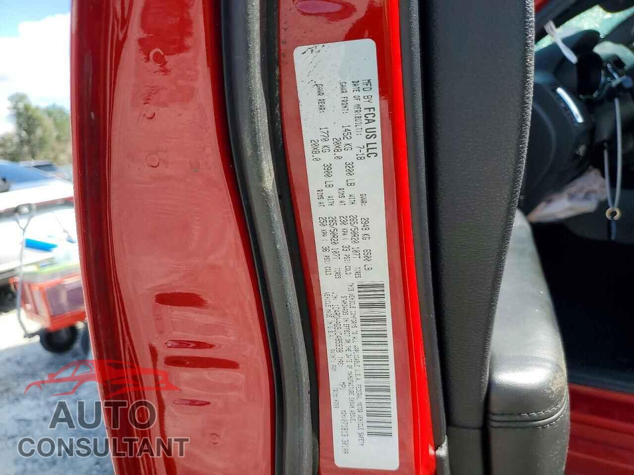 DODGE DURANGO 2018 - 1C4RDHAG9JC485938