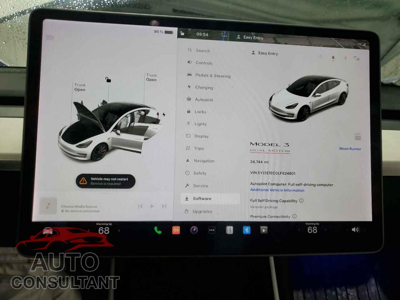 TESLA MODEL 3 2020 - 5YJ3E1EC0LF624801