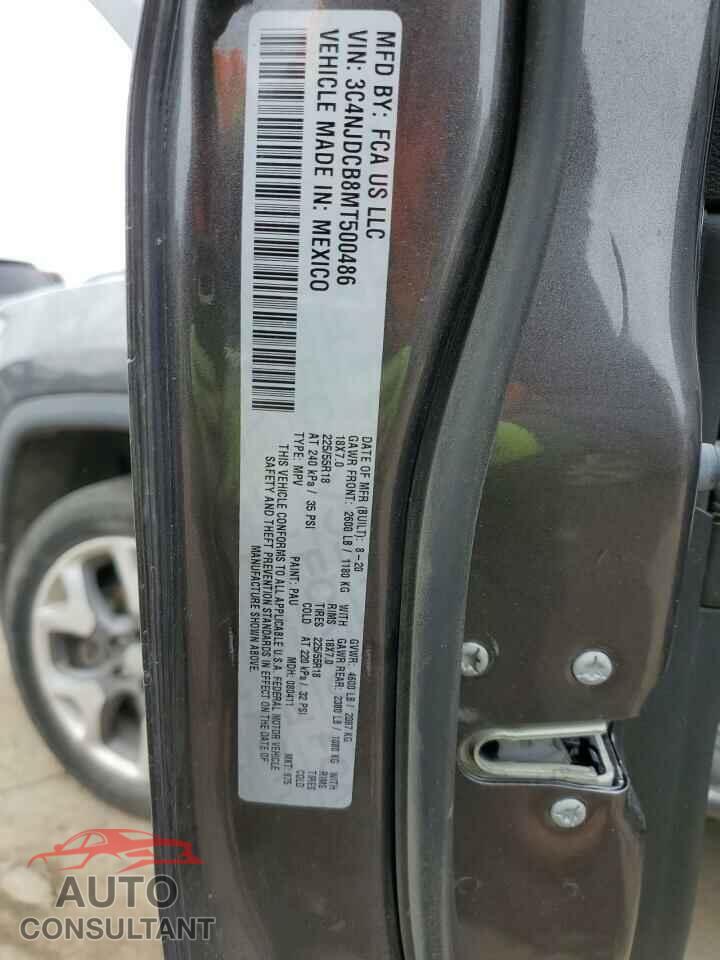 JEEP COMPASS 2021 - 3C4NJDCB8MT500486