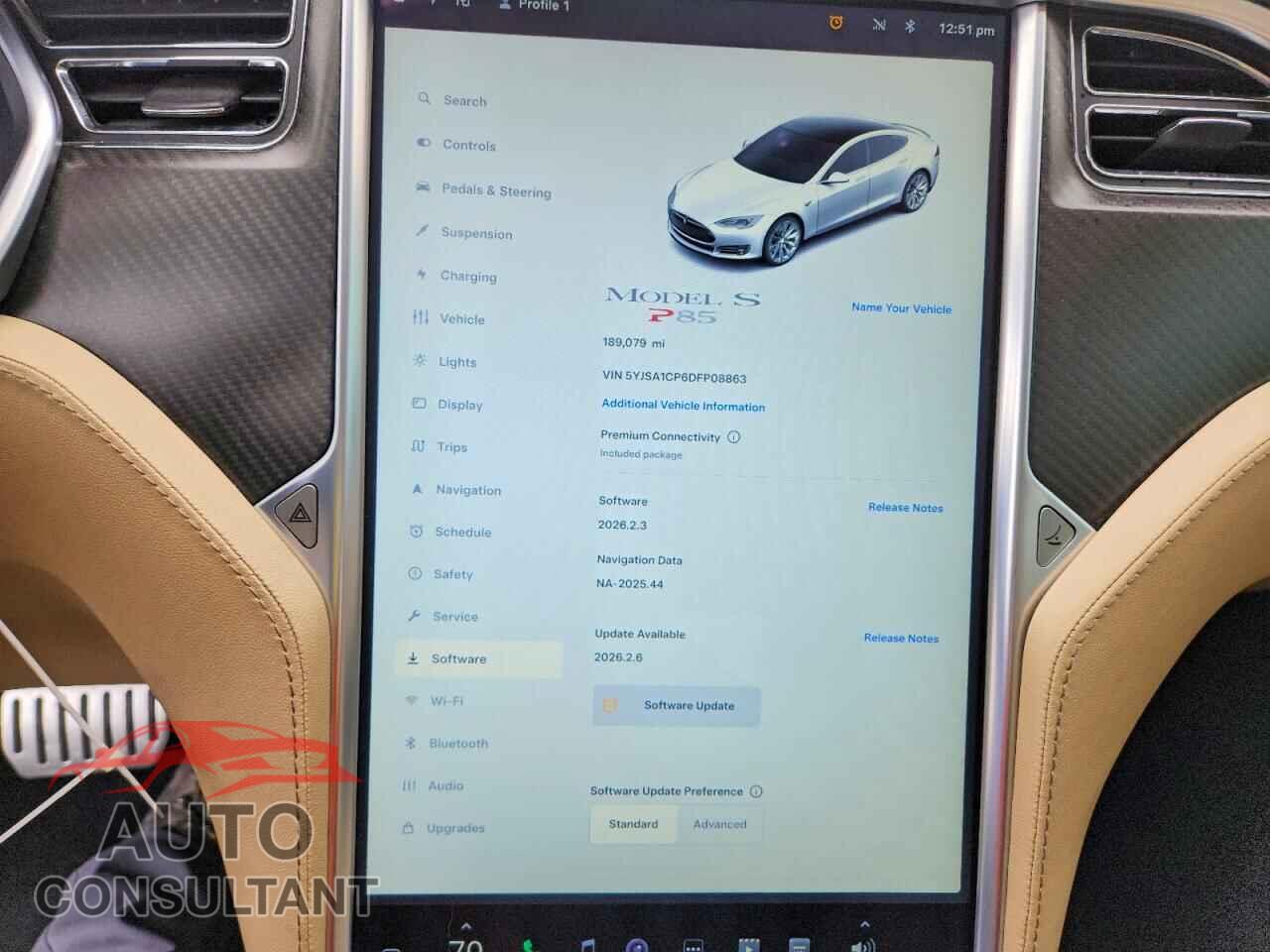 TESLA MODEL S 2013 - 5YJSA1CP6DFP08863