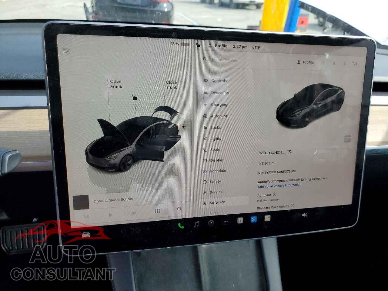 TESLA MODEL 3 2022 - 5YJ3E1EA0NF372503