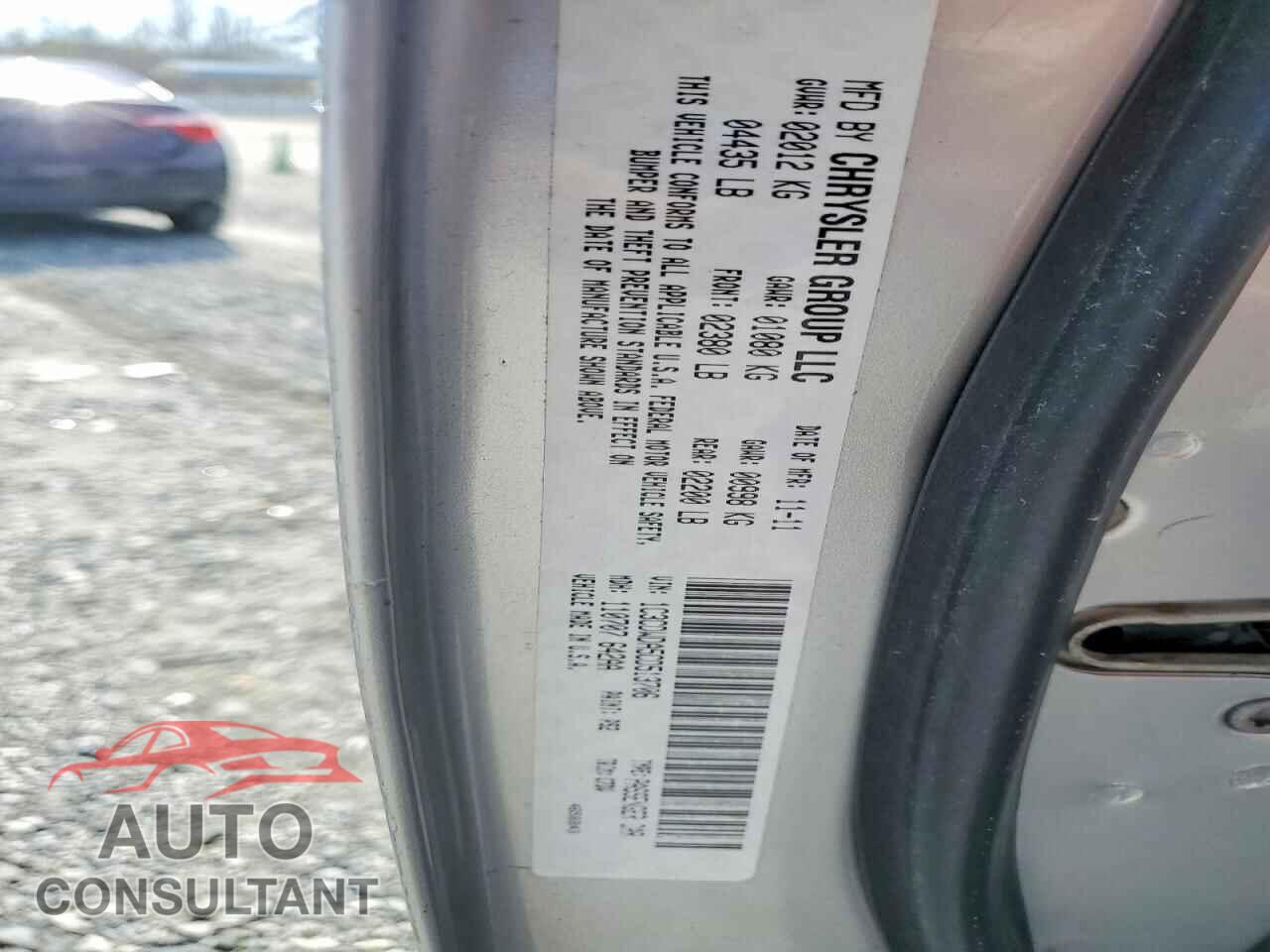 DODGE CALIBER 2012 - 1C3CDWDA5CD513706