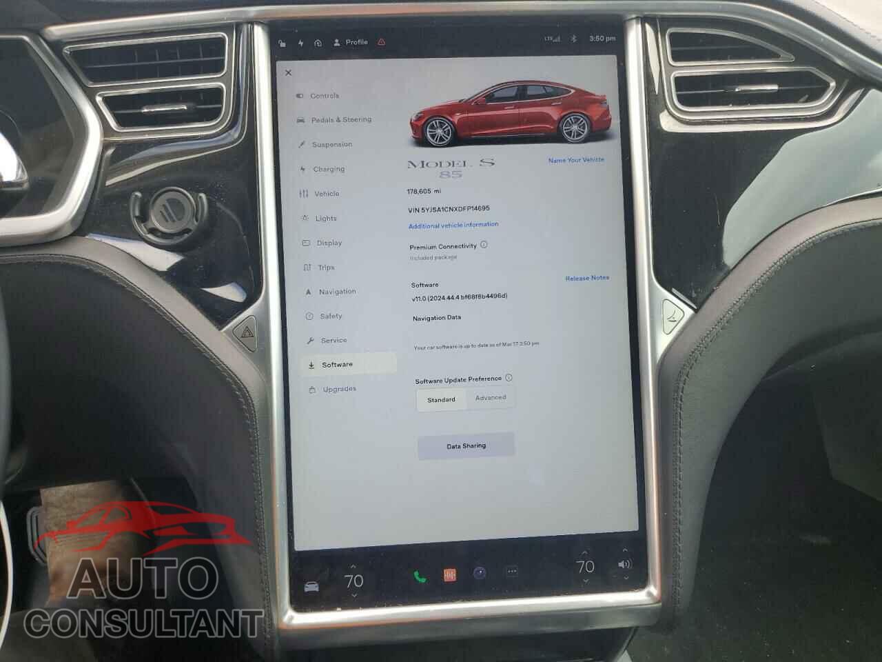 TESLA MODEL S 2013 - 5YJSA1CNXDFP14695