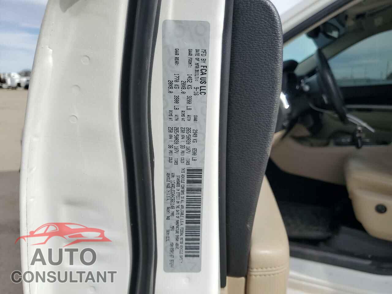 DODGE DURANGO 2017 - 1C4RDJDGXHC661148
