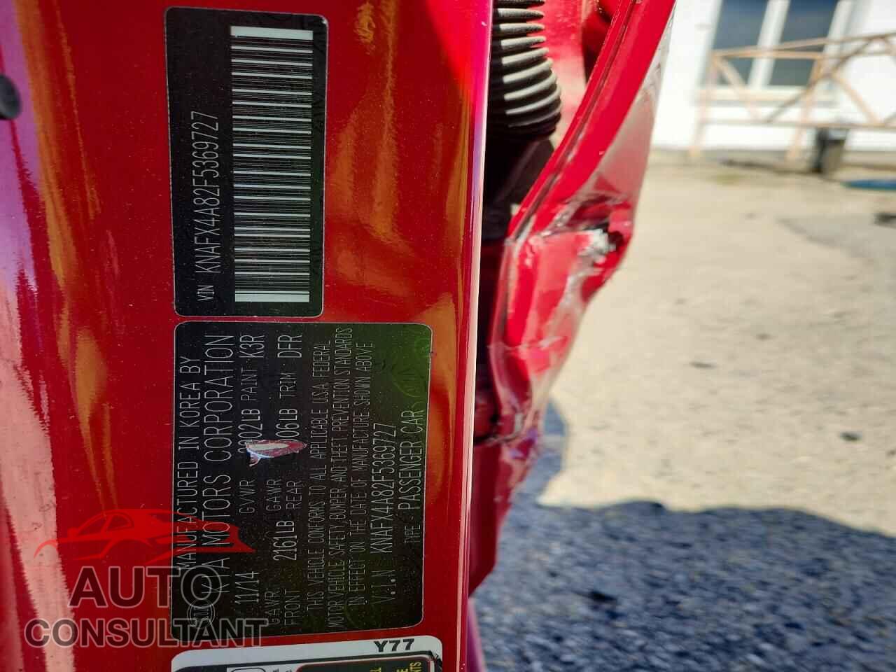 KIA FORTE 2015 - KNAFX4A82F5369727