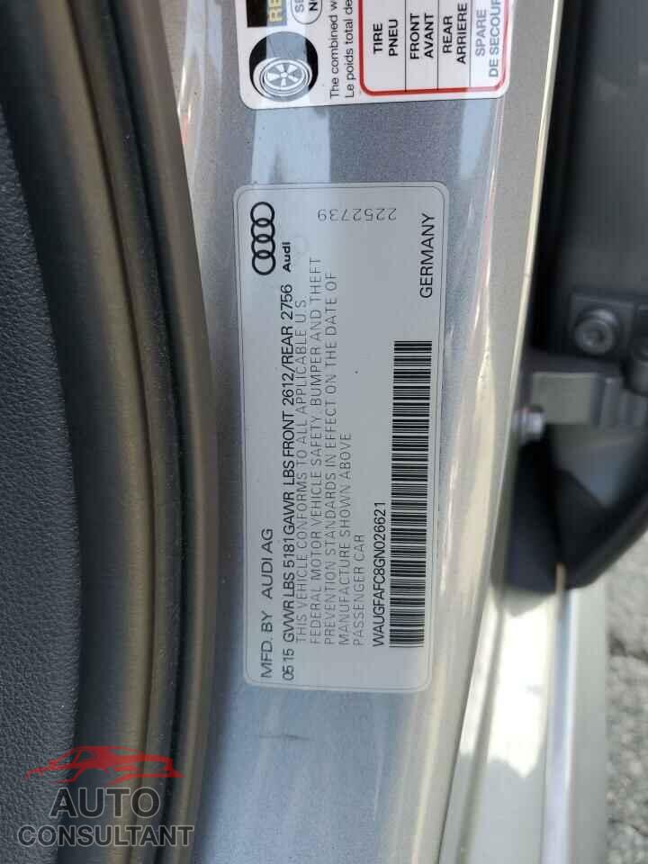 AUDI A6 2016 - WAUGFAFC8GN026621