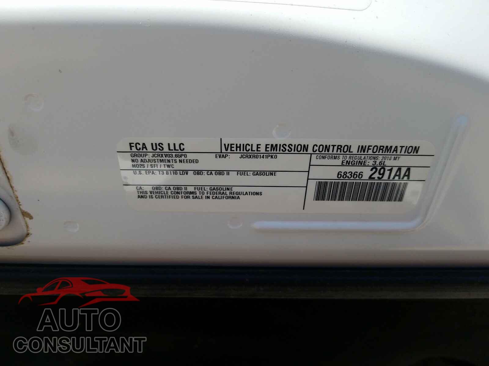 DODGE CHALLENGER 2018 - 2C3CDZAG8JH280494