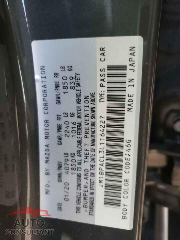 MAZDA 3 2020 - JM1BPACL3L1164227