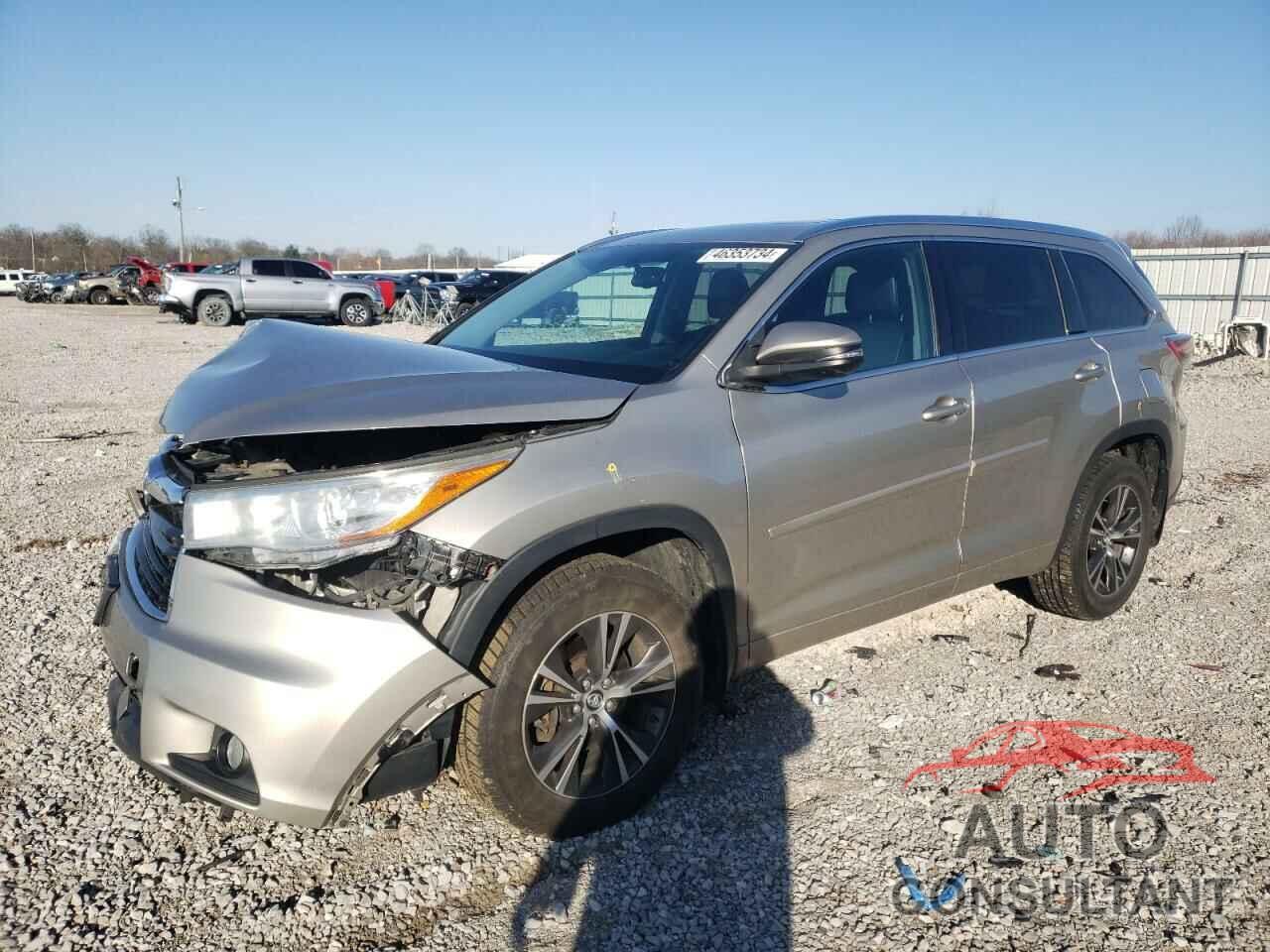 TOYOTA HIGHLANDER 2016 - 5TDJKRFH1GS347120