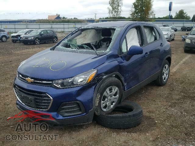 CHEVROLET TRAX LS 2017 - 3GNCJK2B5HL206599
