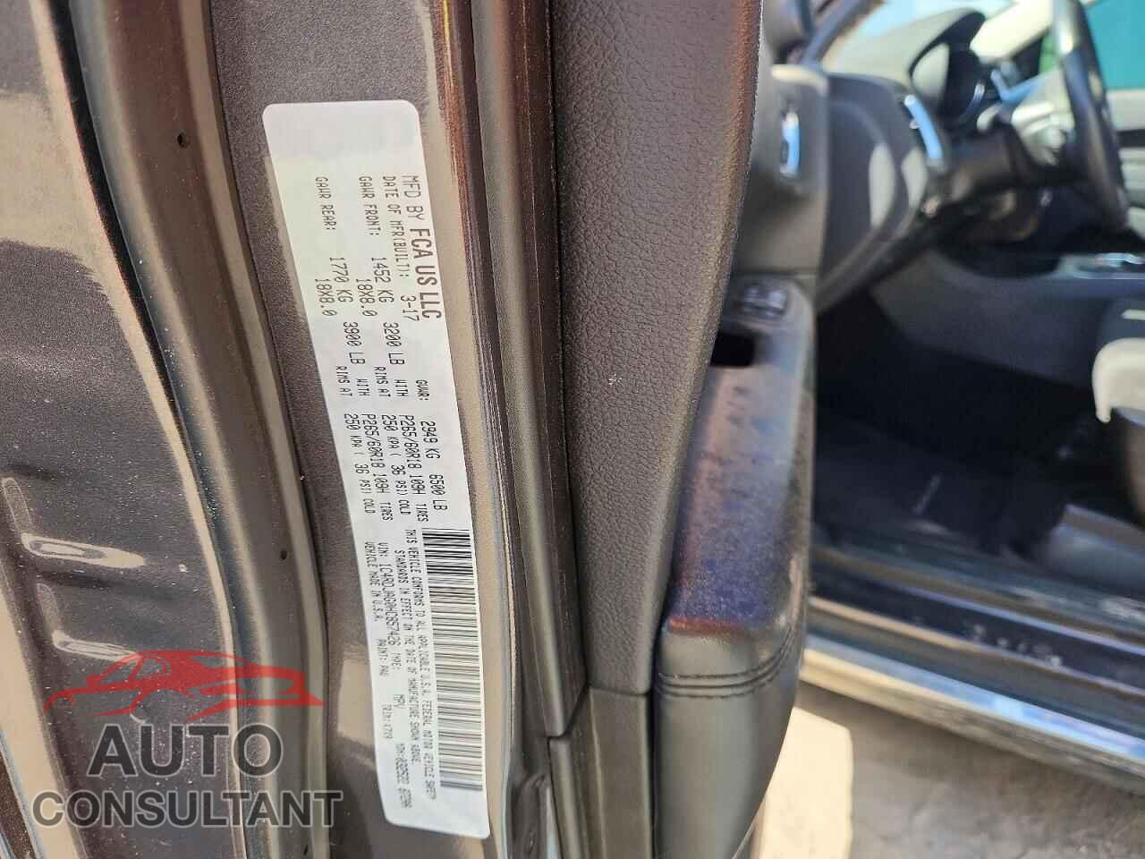 DODGE DURANGO 2017 - 1C4RDJAG0HC857426