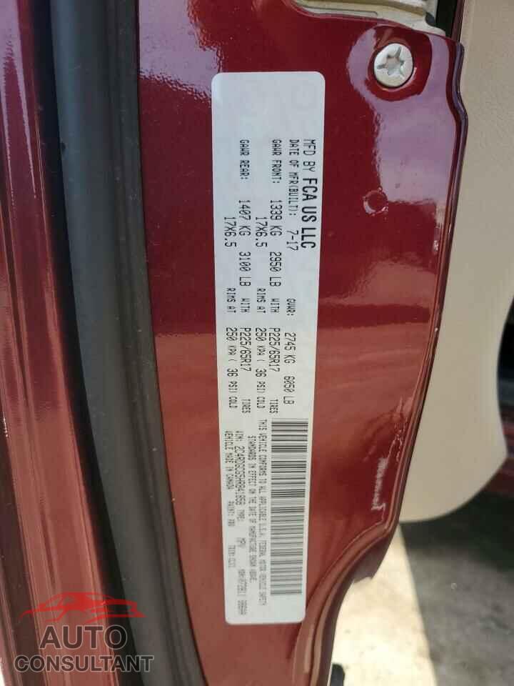 DODGE CARAVAN 2017 - 2C4RDGCG5HR841858