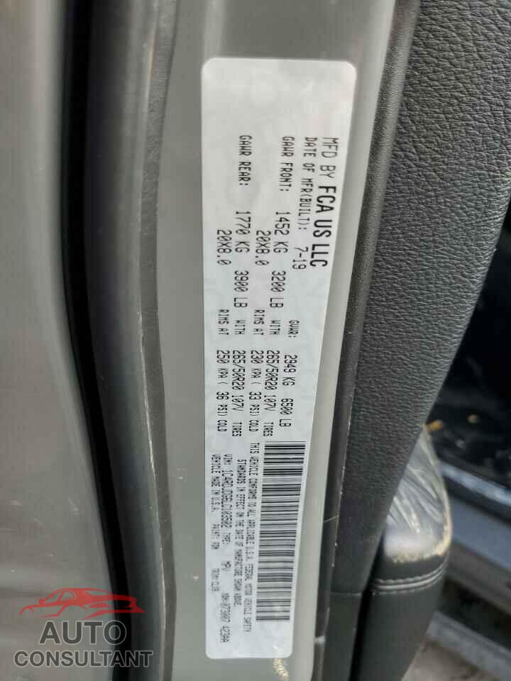 DODGE DURANGO 2020 - 1C4RDJDG6LC103502