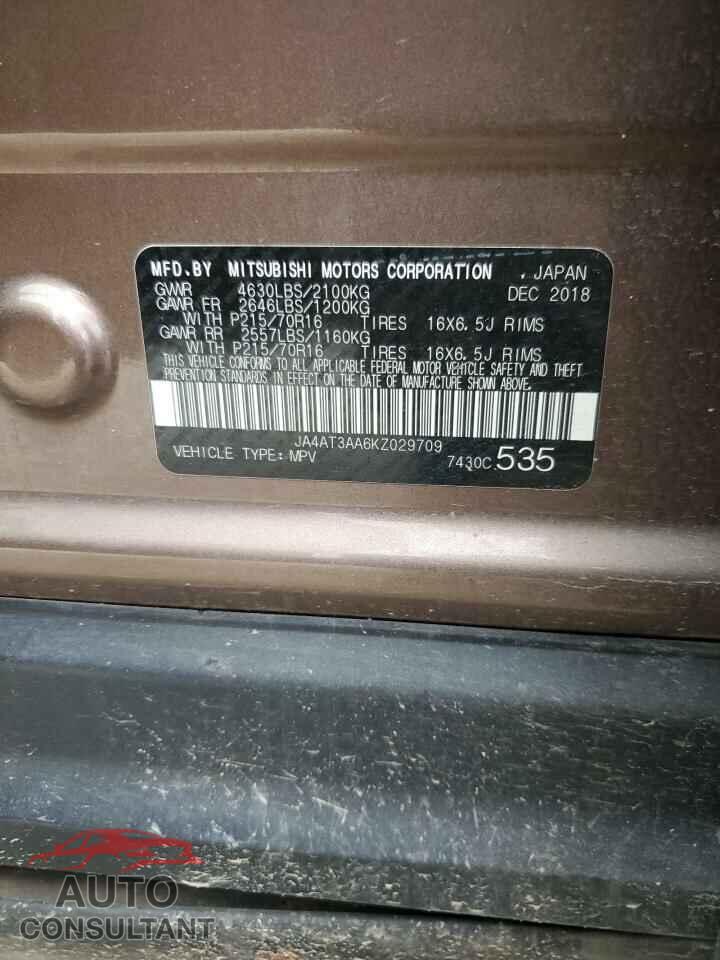 MITSUBISHI ECLIPSE 2019 - JA4AT3AA6KZ029709