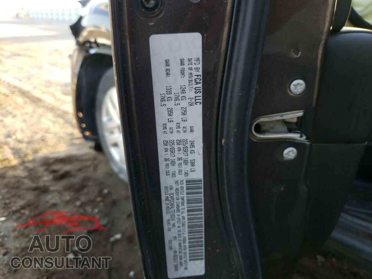 DODGE JOURNEY 2020 - 3C4PDCAB4LT219314
