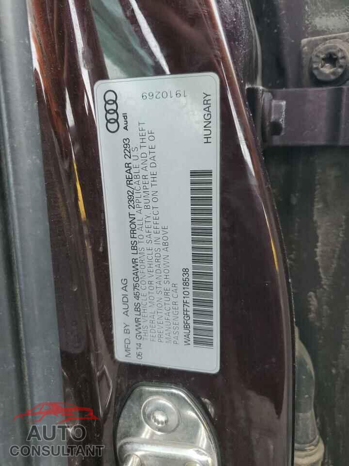 AUDI A3 2015 - WAUBFGFF7F1018538