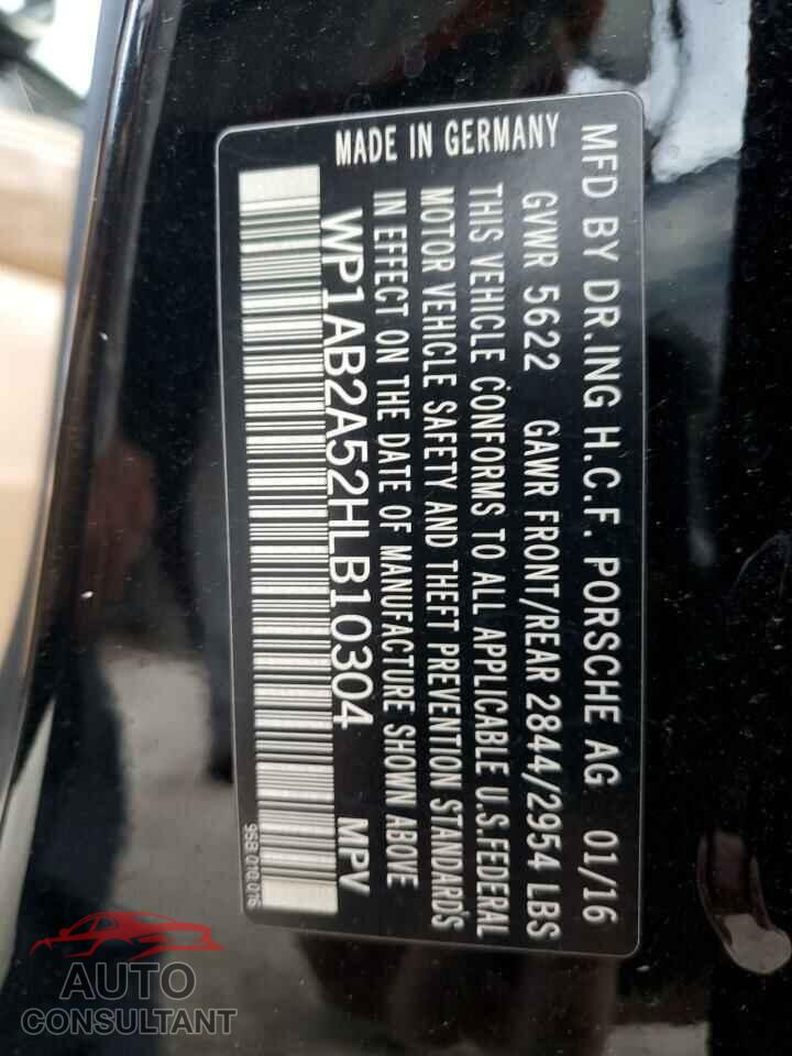 PORSCHE MACAN 2017 - WP1AB2A52HLB10304