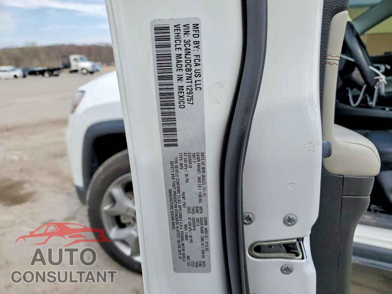 JEEP COMPASS 2022 - 3C4NJDCB7NT129757