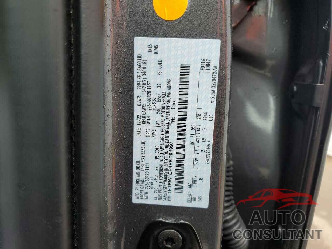 FORD F-150 2023 - 1FTEW1EP4PKD01997