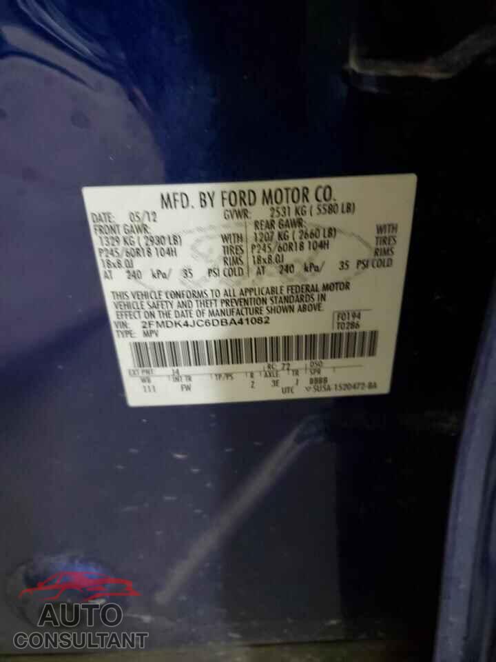 FORD EDGE 2013 - 2FMDK4JC6DBA41082