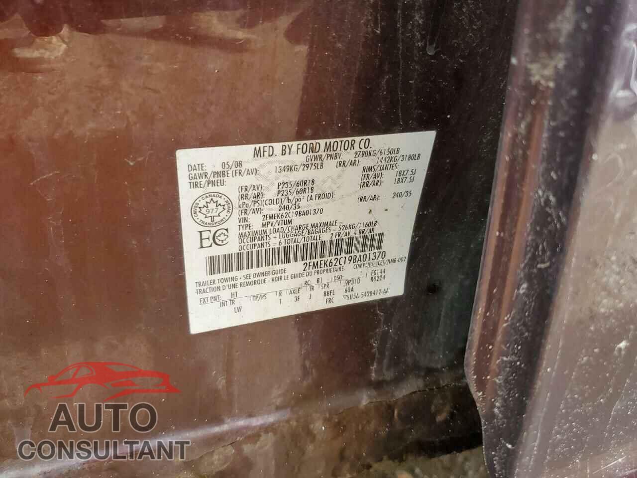 FORD FLEX 2009 - 2FMEK62C19BA01370