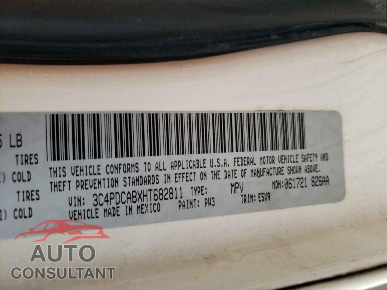 DODGE JOURNEY 2017 - 3C4PDCABXHT682811
