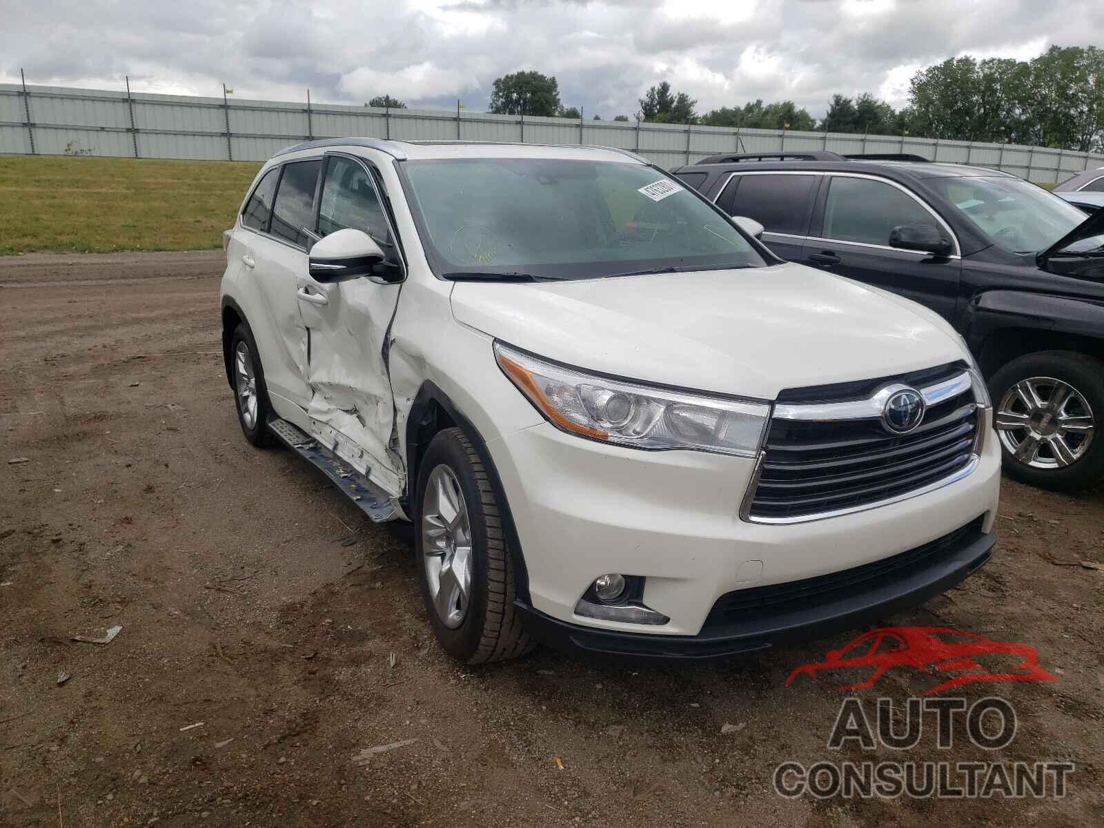 TOYOTA HIGHLANDER 2016 - 5TDDKRFH9GS338341