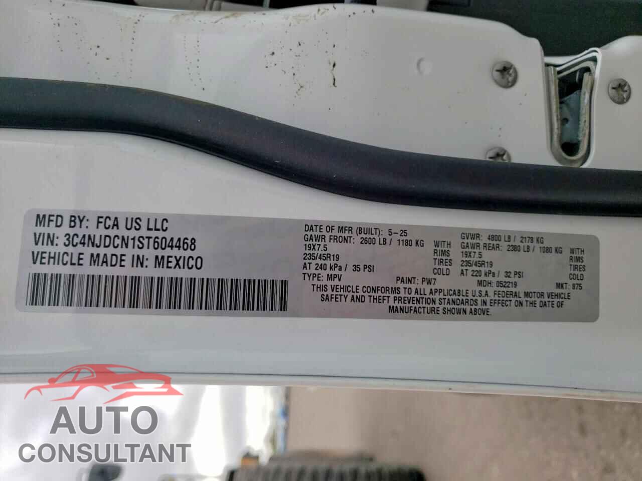JEEP COMPASS 2025 - 3C4NJDCN1ST604468