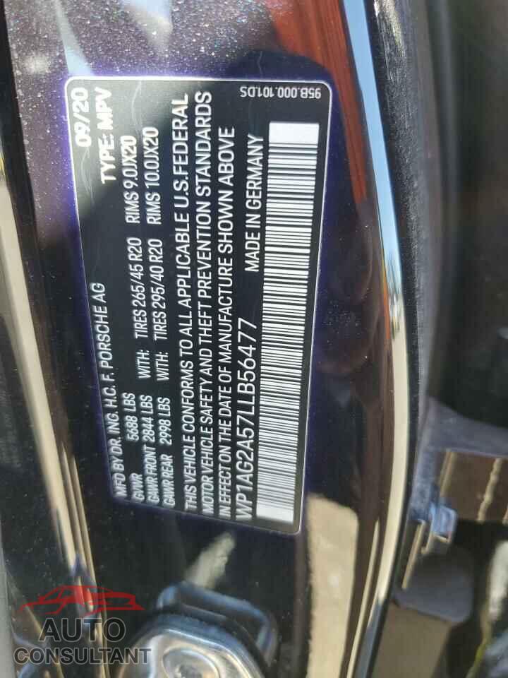 PORSCHE MACAN 2020 - WP1AG2A57LLB56477