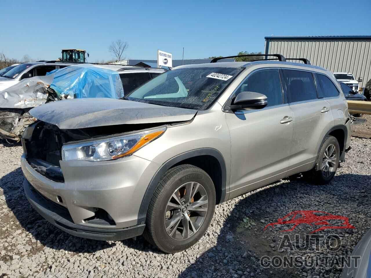 TOYOTA HIGHLANDER 2016 - 5TDKKRFH9GS500590