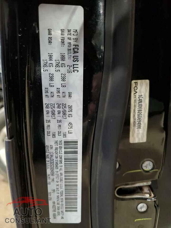 JEEP COMPASS 2016 - 1C4NJDEB2GD694990