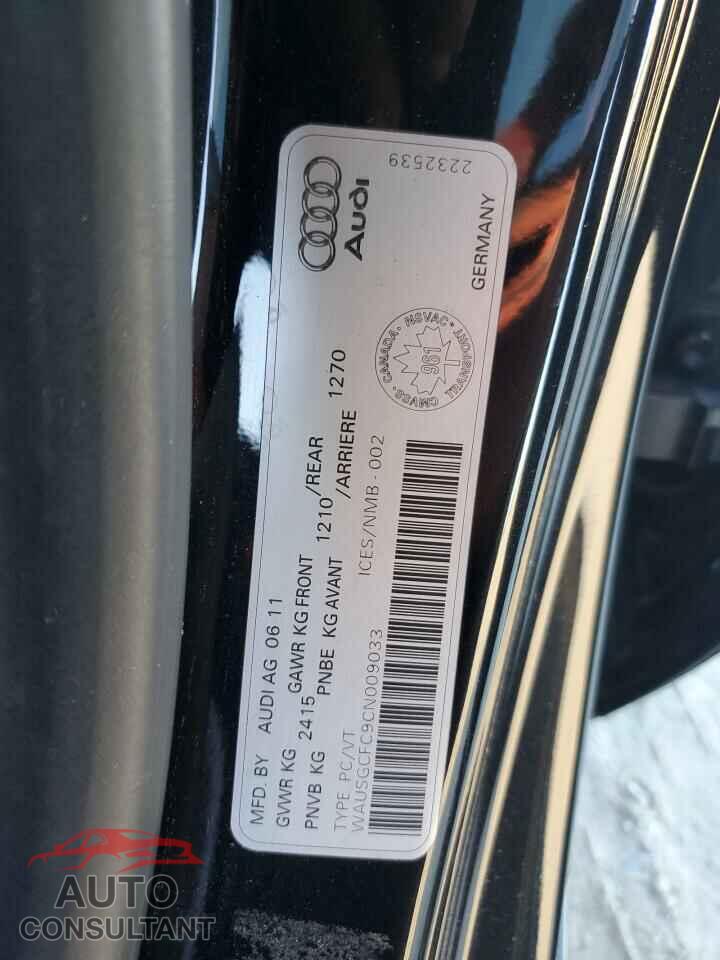 AUDI A7 2012 - WAUSGCFC9CN009033