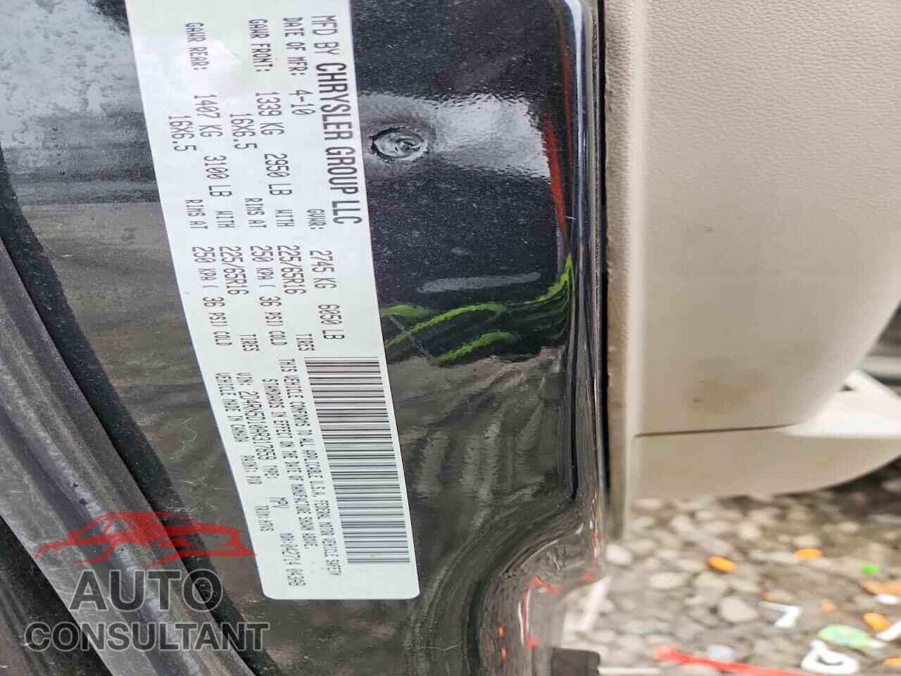 DODGE CARAVAN 2010 - 2D4RN5D10AR317859