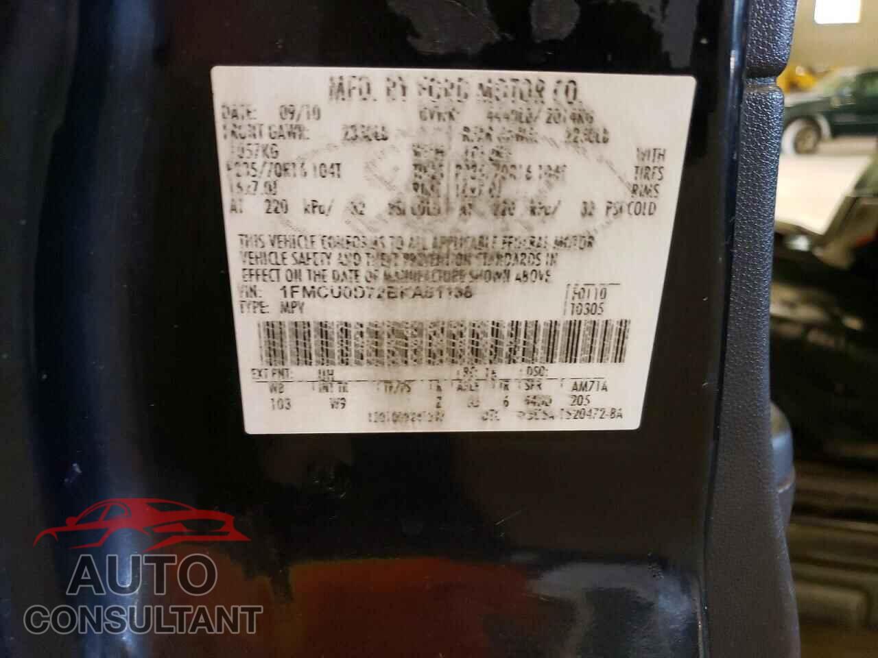 FORD ESCAPE 2011 - 1FMCU0D72BKA51138