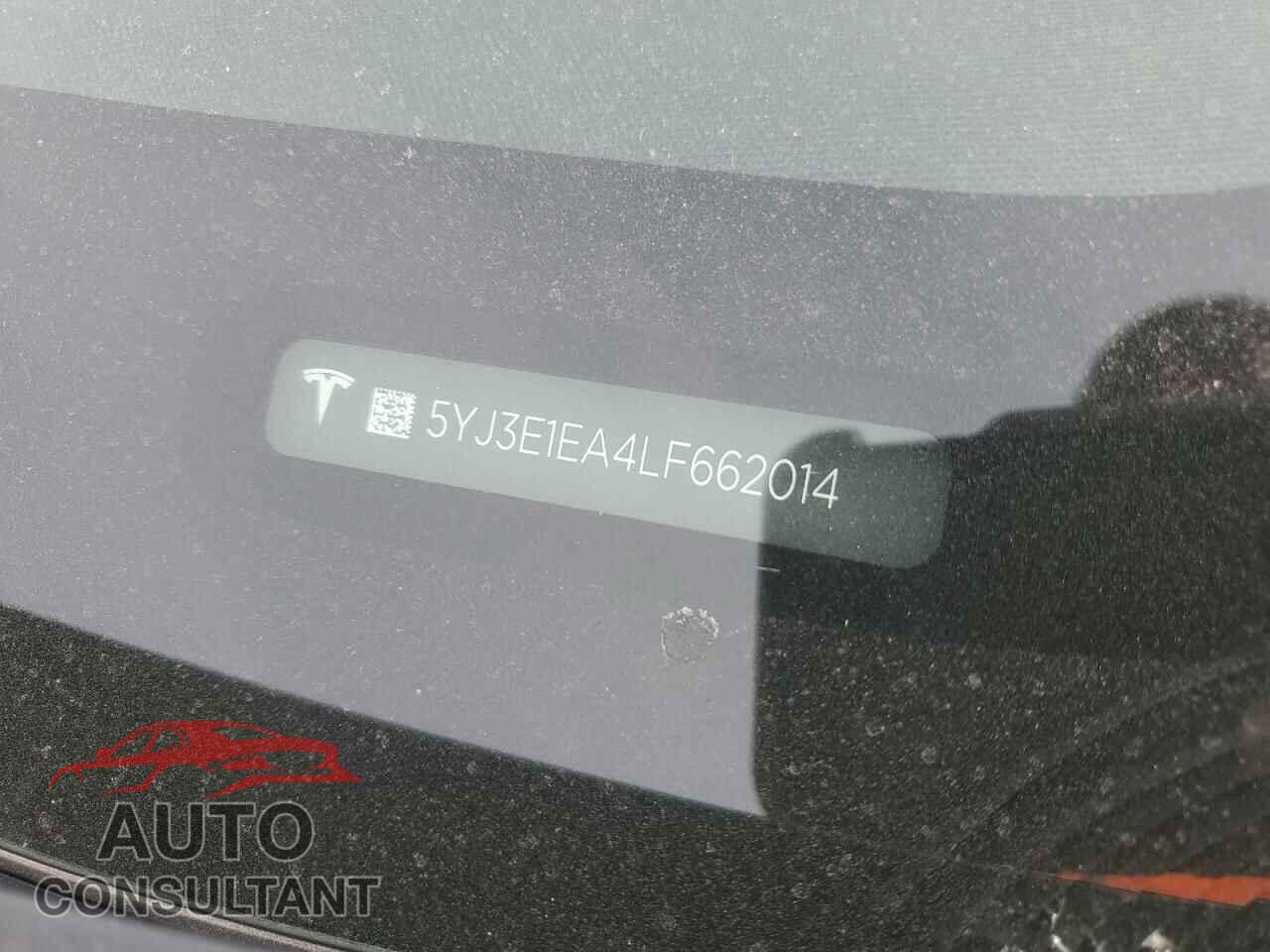 TESLA MODEL 3 2020 - 5YJ3E1EA4LF662014