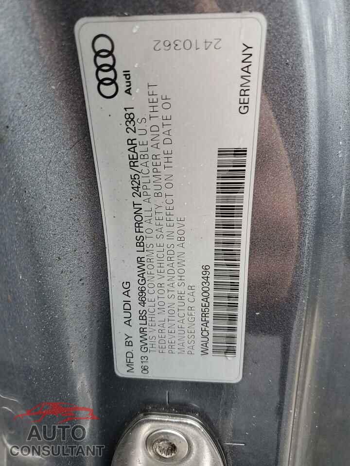 AUDI A5 2014 - WAUCFAFR5EA003496