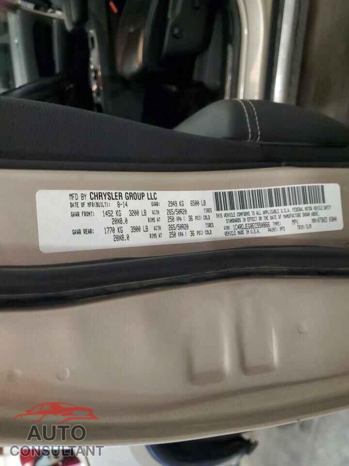 DODGE DURANGO 2014 - 1C4RDJEG8EC550866
