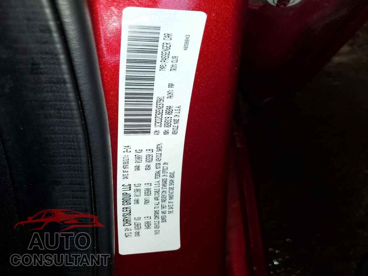 DODGE AVENGER 2014 - 1C3CDZCB2EN237901