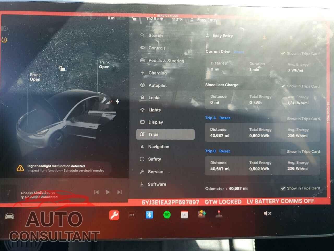 TESLA MODEL 3 2023 - 5YJ3E1EA2PF697897